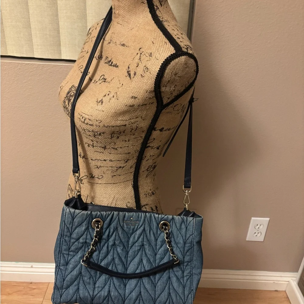 Kate Spade Denim Quilted Crossbody Bag - Picture 4 of 5
